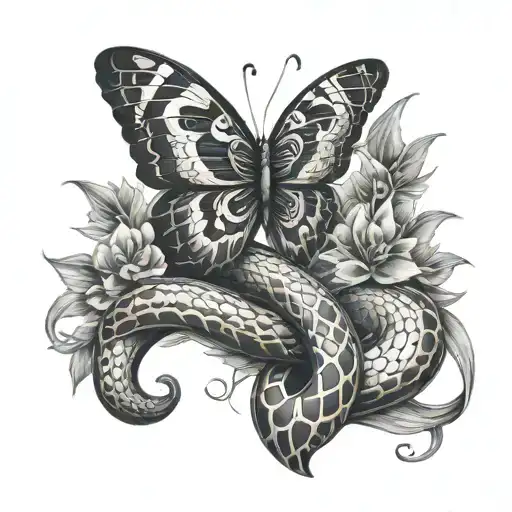 Snake Wrap Butterfly
