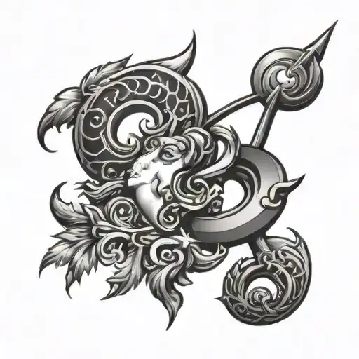 Mercury Symbol Aries Symbol Made