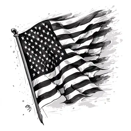 Military American Flag