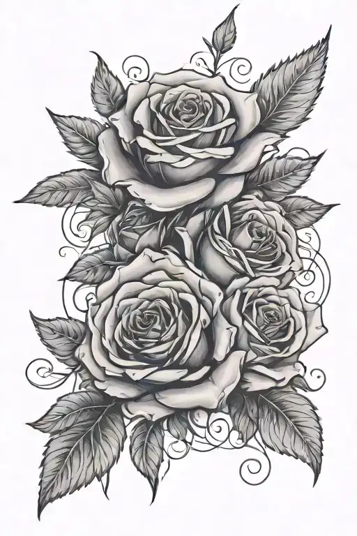 Roses And Roman Numerals