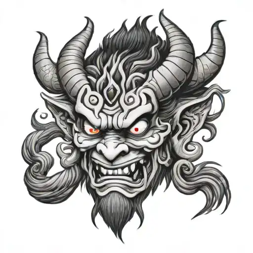 Japanese Demon Face