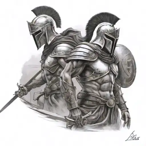 Spartan Inspiration And Micheal Arcangel Inspiration For A Sleeve