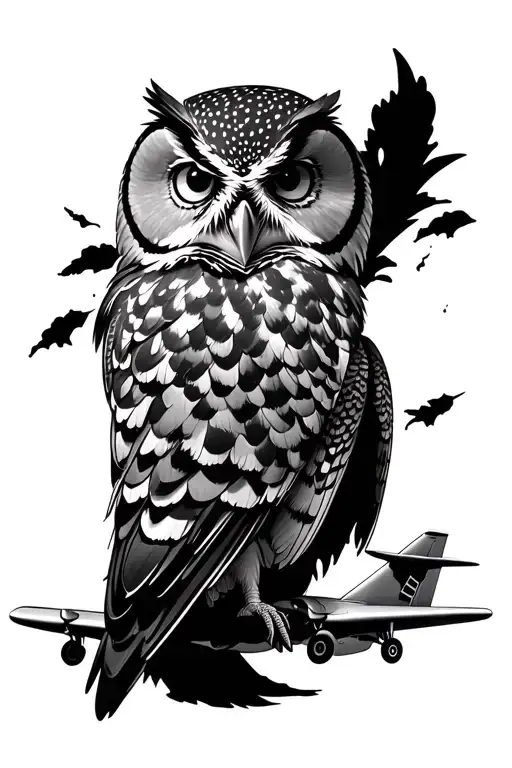 A Plane And An Owl