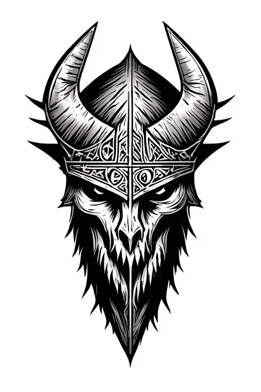 Bad Viking Runes Valhalla Symbol