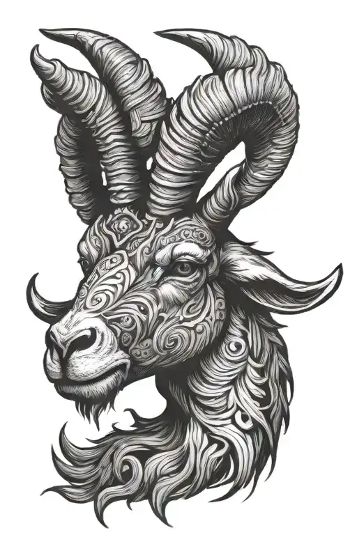 Capricorn Goat Head