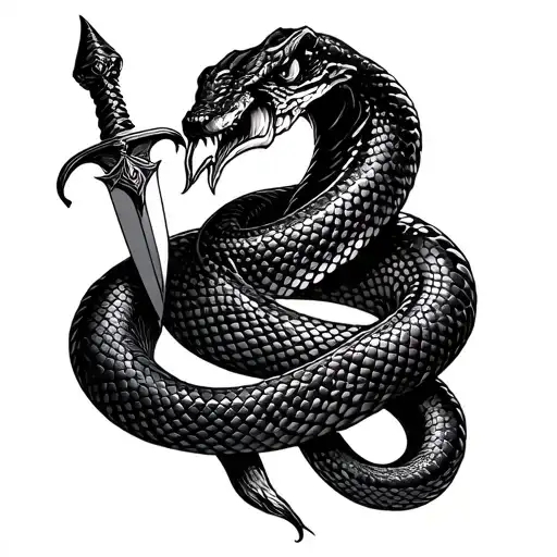 Snake And Dagger
