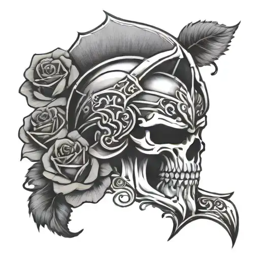 Spartan Skull Rose
