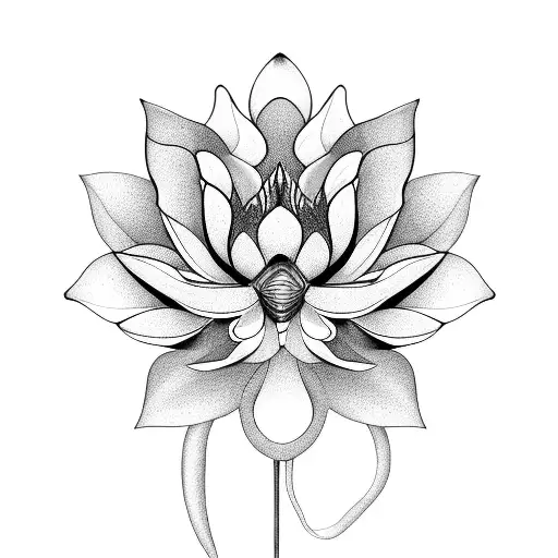 Olho Grego Com Flor De Lotus