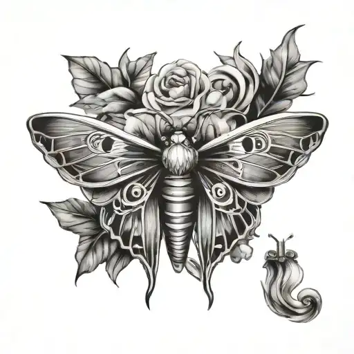 Dark Moth Like A Mask