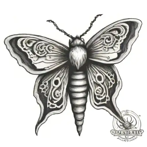 Dark Moth Like A Mask