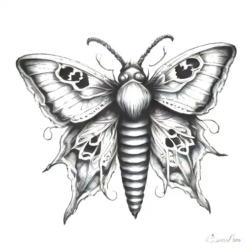 Dark Moth Like A Mask