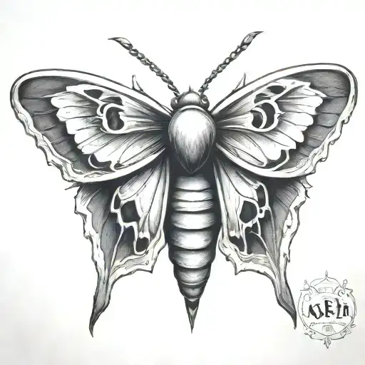 Dark Moth Like A Mask