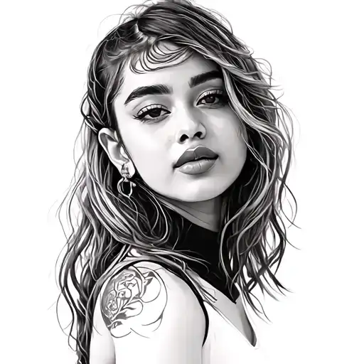 Chikano Mayi Beach Pilma Black White Ariana Grande