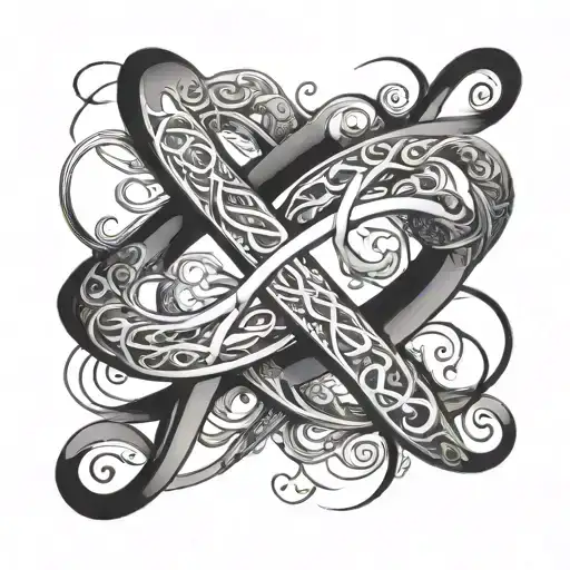 Infinity Symbol With Names Written