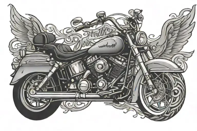 Harley-davidson Script Gothic Style