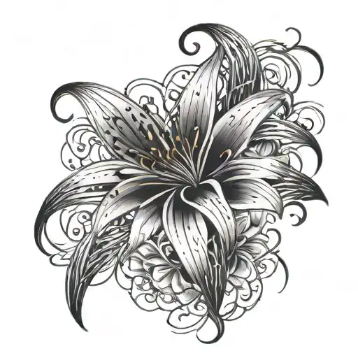 Spider Lily String Around Arm Sleeve