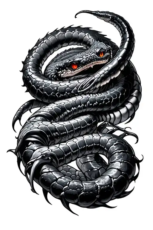 Tribal Tokyo Ghoul Centipede Transform To Celestial Black Snake