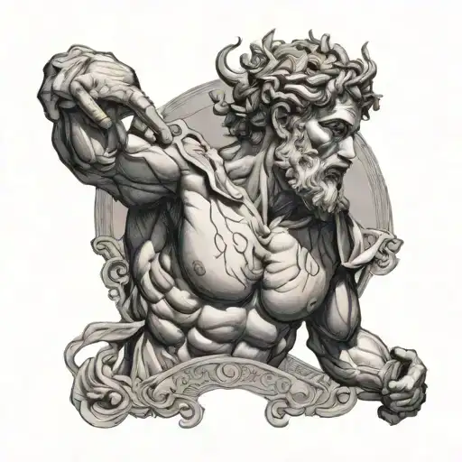 Atlas Greek God Reaching