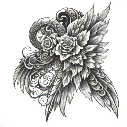 Across With Angel Wings