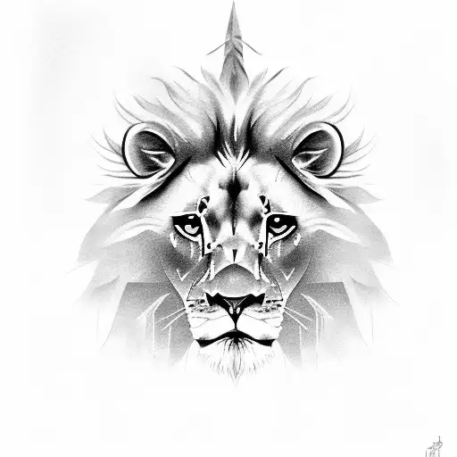 A Majestic Lion Wearing Harry Potter's Glasses