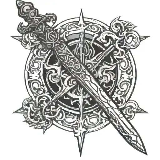 Berserk Stigma Symbol And Sword