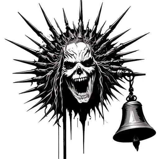 Flesh Fallin' Off Headbangin' In Hellharpies Playin' With Spikes Swingin' At Flat Black Church Bells