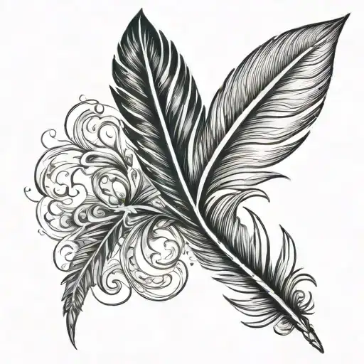 Infinity And Feather Feather Feather