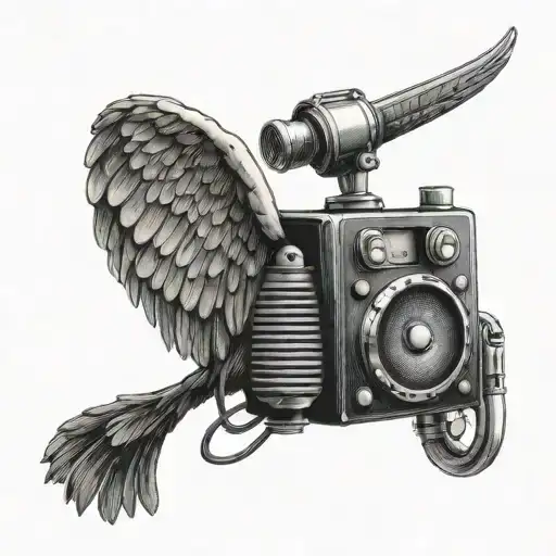 Cb Radio With Wings And The Word Draino Coming Out Of Speaker