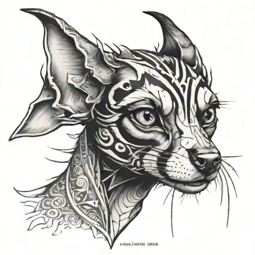 Miniture Pincher Face Named Loki