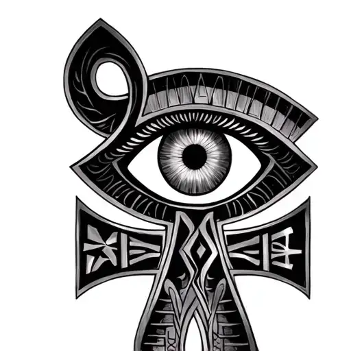 Ankh Symbol With Eye Names Jasmin Gabriel Malia Ancient Egypt Roman Numerals 6 28