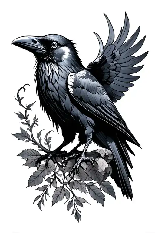 Raven With A Balance Mind Body