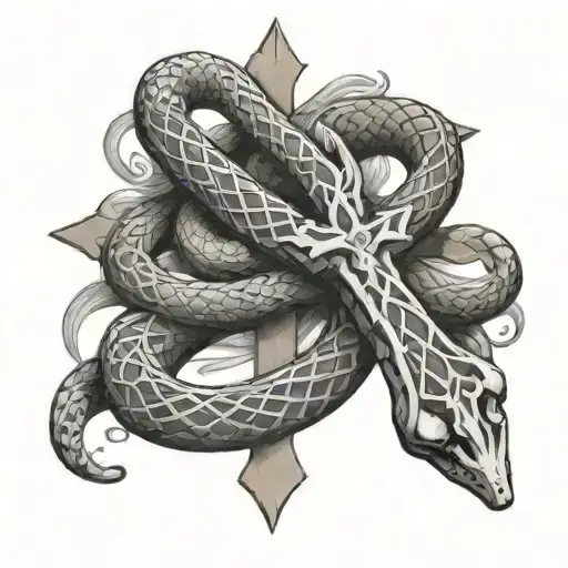 The Snake Around The Cross