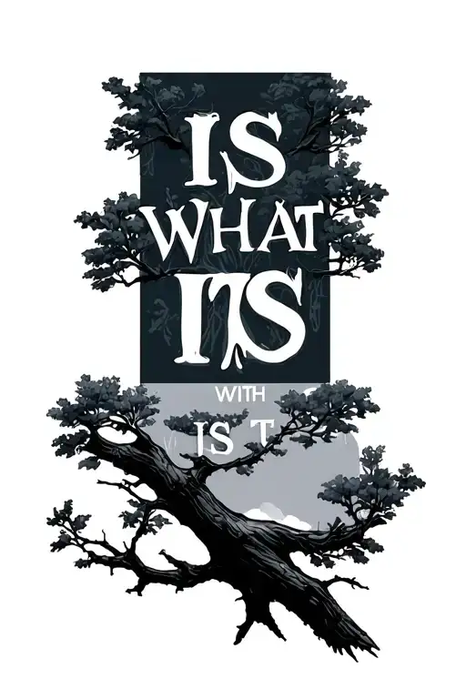 It Is What It Is With Tree Branch