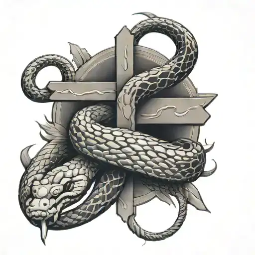 The Snake Around The Cross
