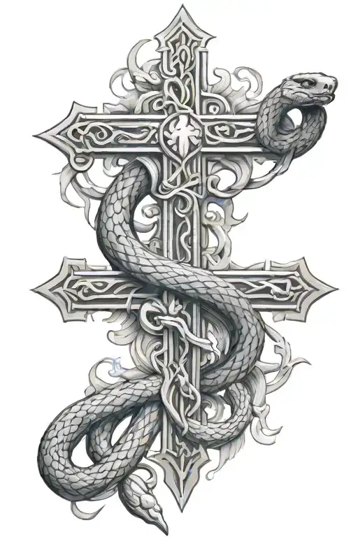 The Snake Around The Cross