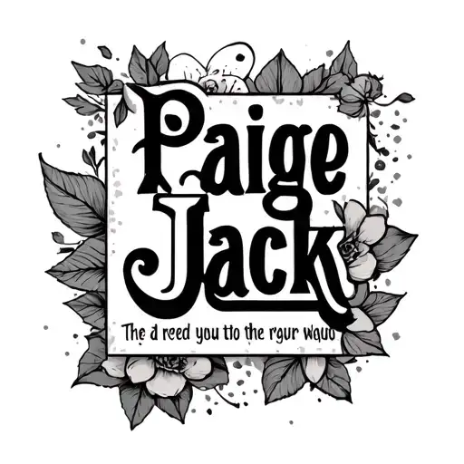 Kids Names Tiles Paige Jack