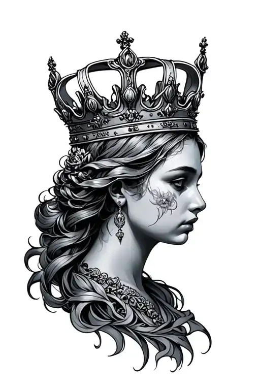 A Phenoix With A Crown