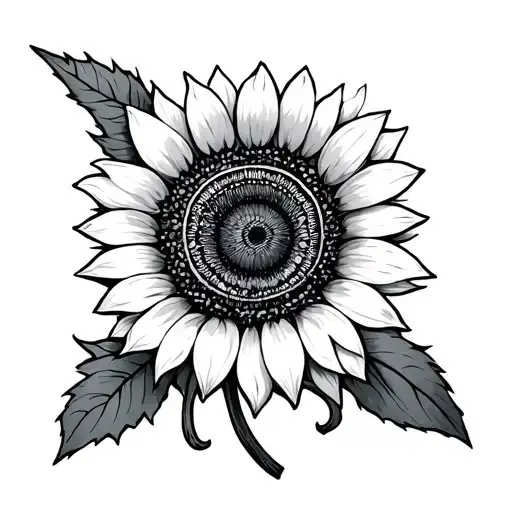 Vegvisir With Sunflower