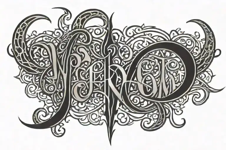 Ambigram With Words Women And Venom