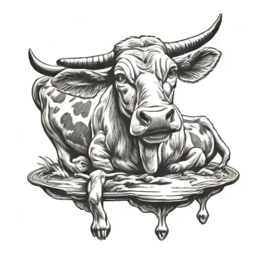 Ufo Sucking Up A Cow Realistic Funny