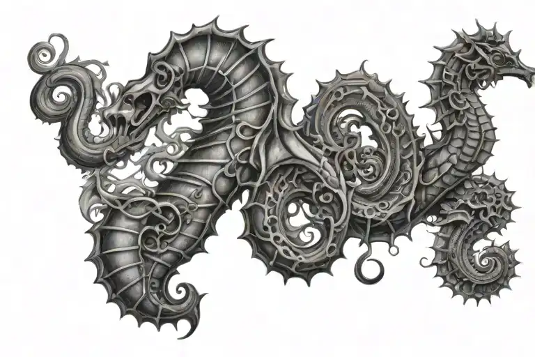 Seahorse Seabed Kraken Pirate