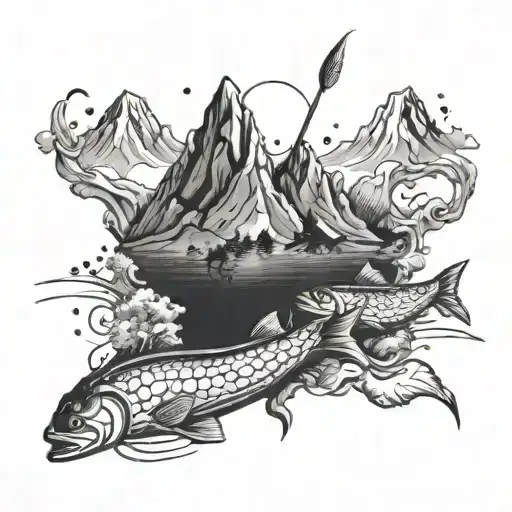 Mountains And Fishing And Outerspace