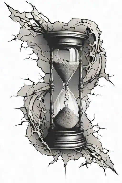 Hourglass Cracked Wall