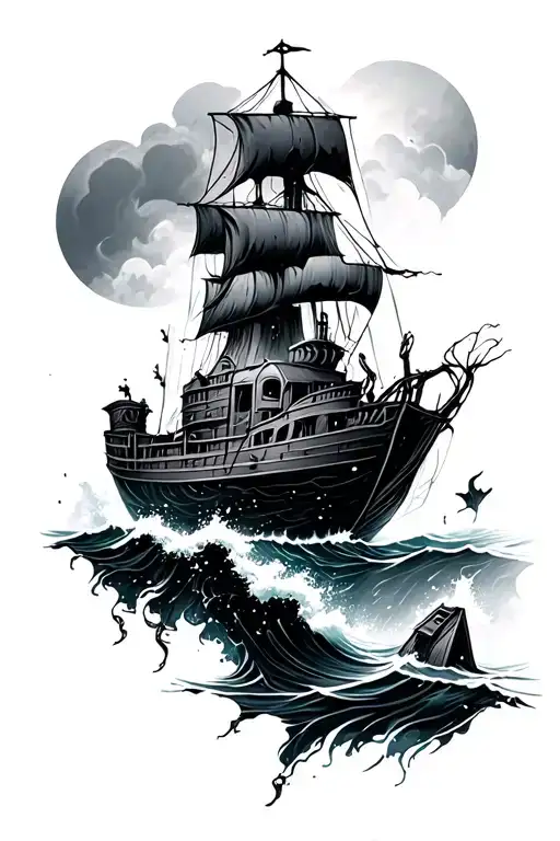 Floating Mines In Ocean Scene