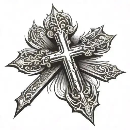 Angel Sinner Cross Made