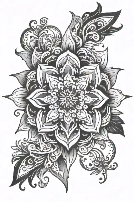 Mandala Design Incorporating Dark Skys