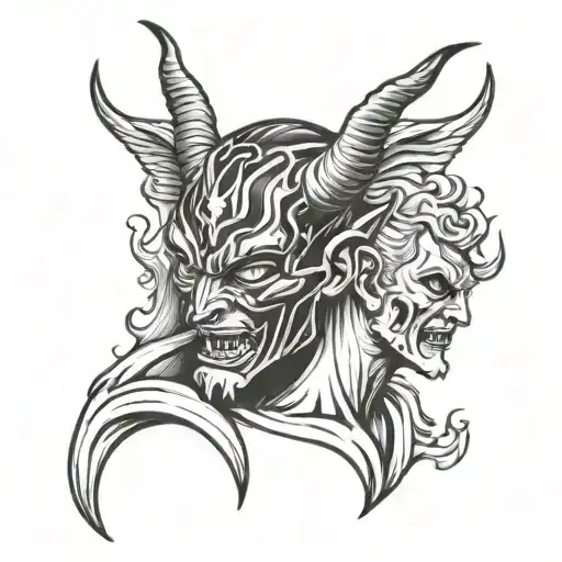 Devil Putting On A Angel Mask