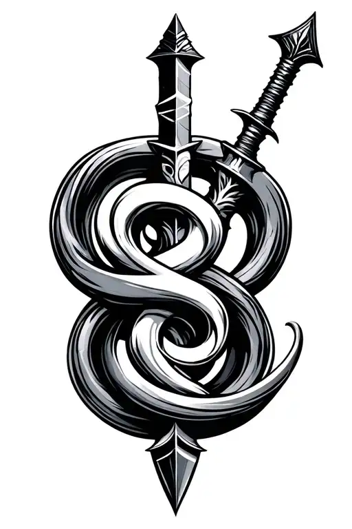 Triskelion And Dagger Piercing