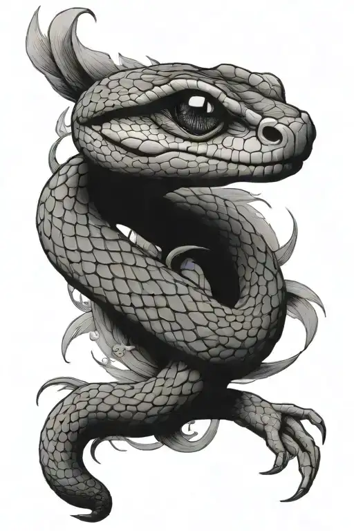 Two-eyed Snake From Mythology