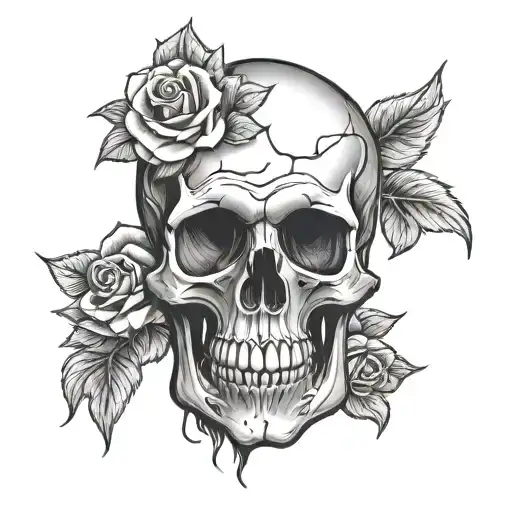 Skull And Roses